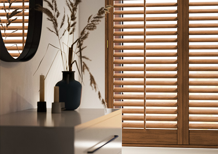 Kensington, Antique Cherry - Full Height Twist&Fit Plantation Shutter - Image 5